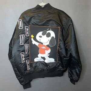 Denver Broncos patched bomber jacket 🧡💙
